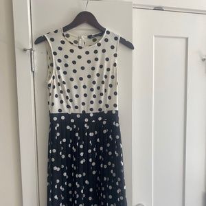 Polka dot midi dress